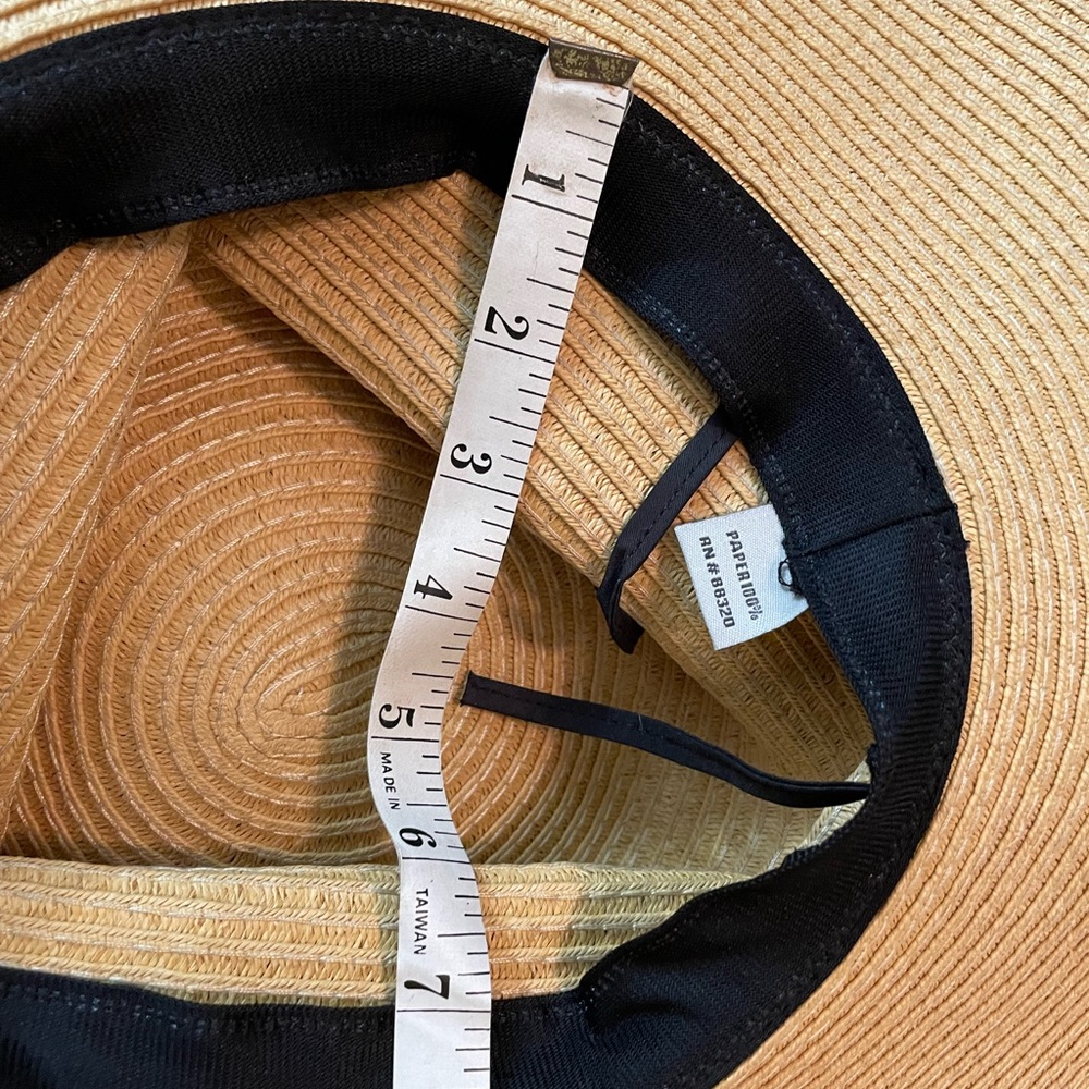 C.C adjustable string straw hat - Picture 8 of 8